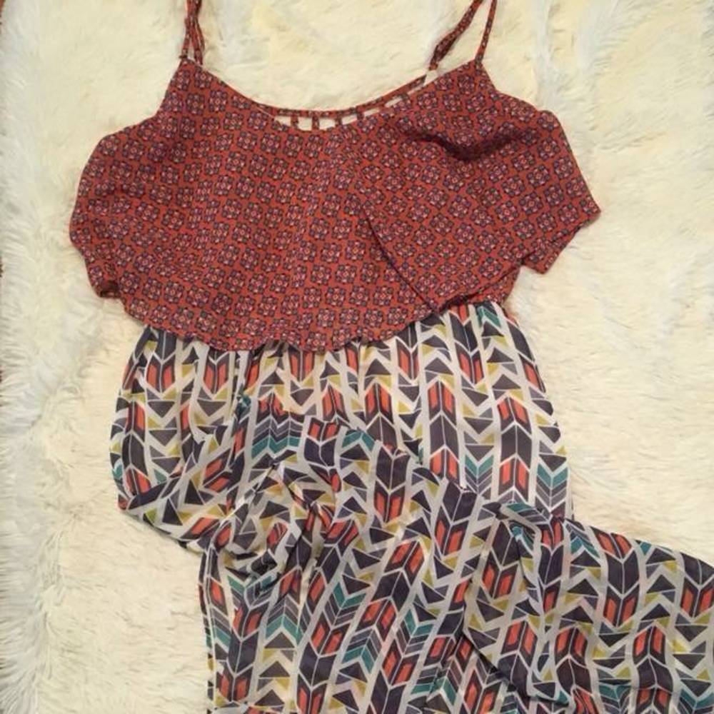 Tribal Print Maxi Dress